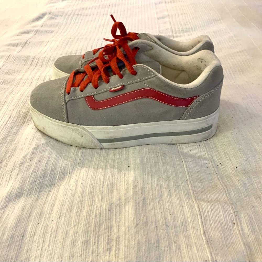 Vans platform suede shoes
